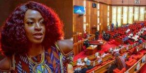 Read more about the article Nigerians only receive burden, taxes – Kate Henshaw slams senators over holiday allowances