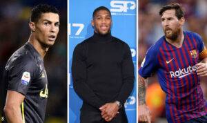 Read more about the article Joshua wants Ronaldo, Messi boxing fight