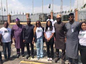 Read more about the article Iyabo Ojo leads protest to Lagos House of Assembly over Mohbad’s death