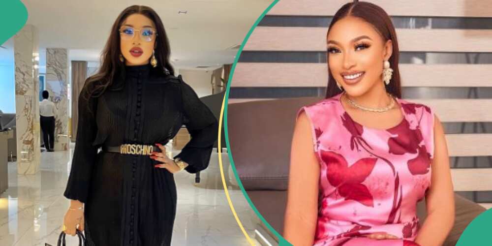 “Actress Tonto Dikeh switches her allegiance to the APC.”