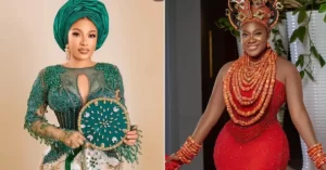 Read more about the article “I’ve been shedding tears all along,” Tonto Dikeh expresses her disappointment in Mercy Johnson, and Mercy responds.