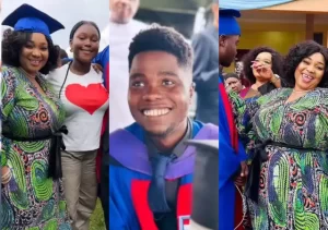 Read more about the article “Jaiye Kuti expresses immense joy as her son successfully earns a law degree from Afe Babalola University.”